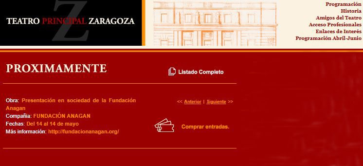 Presentación Fundación Anagan en el Teatro Principal